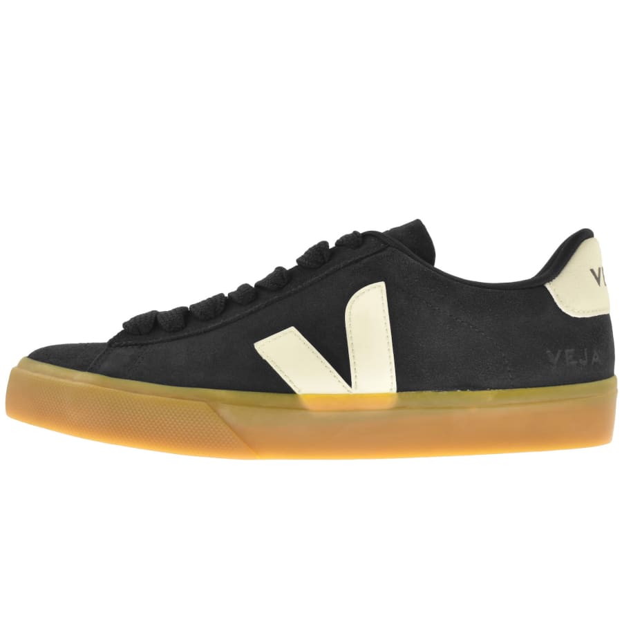 Veja Campo Suede Trainers Black Mainline Menswear